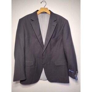 NWT Stafford Mens 42R Classic Fit Sport‎ Coat Blazer Charcoal 2-Button Jacket
